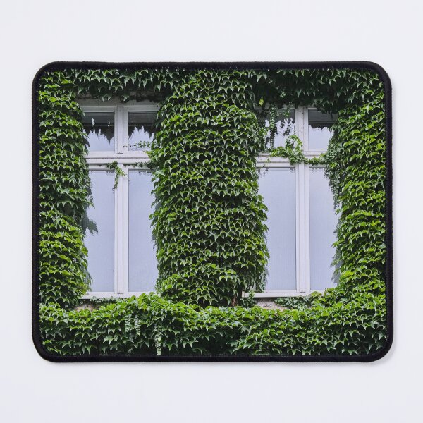 Item preview, Windows Covered in Green Leaves Ivy Architecture Nature Texture designed and sold by RastislavS.