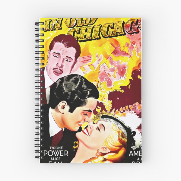 Item preview, Vintage Movie Poster | In Old Chicago Film Art | Tyrone Power & Alice Faye | 1938 Drama | Great Chicago Fire Scene designed and sold by artofuniverse.