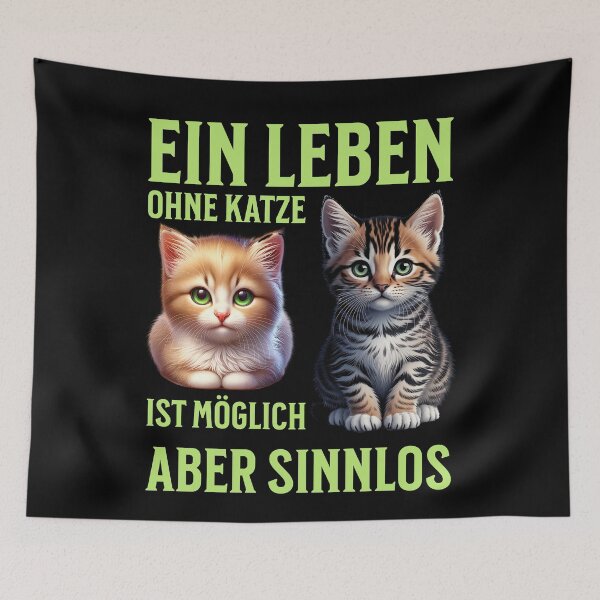 Item preview, A life without cats is possible, but pointless. designed and sold by ReneMM.
