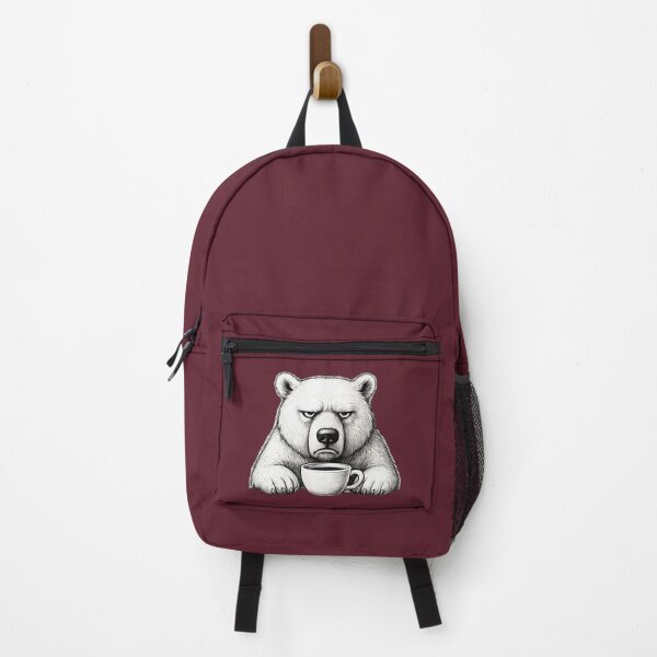 Item preview, Grumpy Bear With Morning Coffee – Funny Animal - Grumpy Morning designed and sold by SkyTastic.