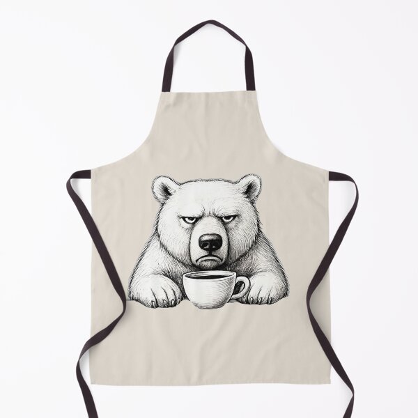 Item preview, Grumpy Bear With Morning Coffee – Funny Animal - Grumpy Morning designed and sold by SkyTastic.