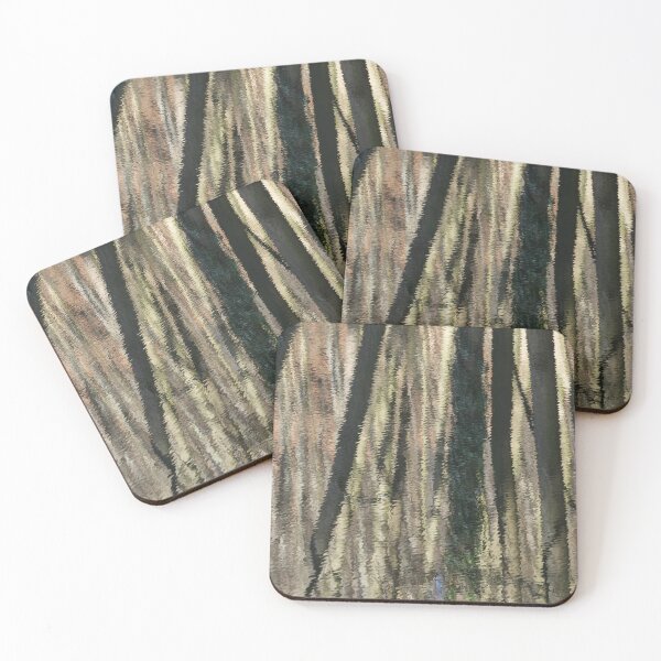 Item preview, Reflection of Tree Trunks in Water Abstract Nature Pattern designed and sold by RastislavS.