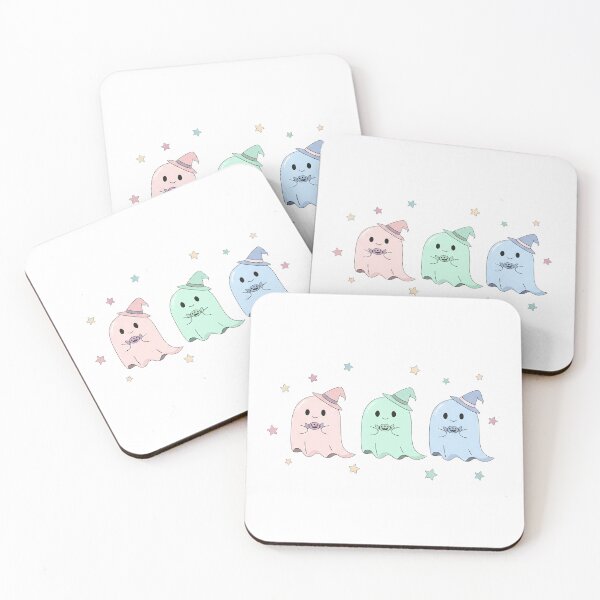 Item preview, Cute Kawaii Pastel Witch Ghosts designed and sold by istoriadesign.