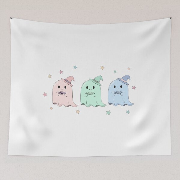 Item preview, Cute Kawaii Pastel Witch Ghosts designed and sold by istoriadesign.