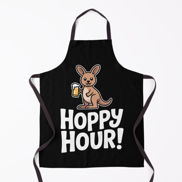 Item preview, Hoppy Hour! Funny Kangaroo Pun designed and sold by PMCreative.