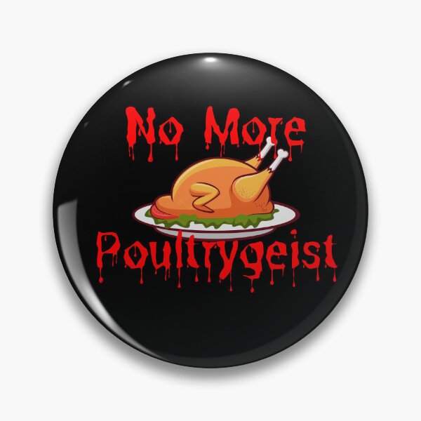 Item preview, No More Poultrygeist – Funny Horror Parody Chicken Design designed and sold by Lunaria Arts.