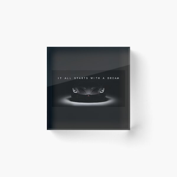 Item preview, Bugatti Bolide Dream Big – Luxury Supercar Motivation in Black designed and sold by SuccessHunters.