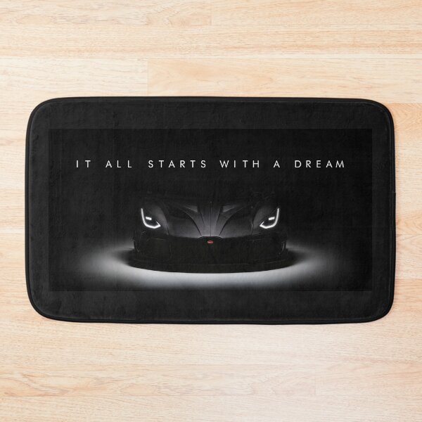 Item preview, Bugatti Bolide Dream Big – Luxury Supercar Motivation in Black designed and sold by SuccessHunters.