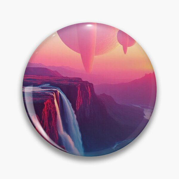 Item preview, Otherworldly Waterfalls – Dreamlike Cosmic Landscape designed and sold by Shouganai-Mind.