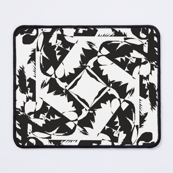 Item preview, Black and White Fancy Square Pattern designed and sold by Jessielee72.