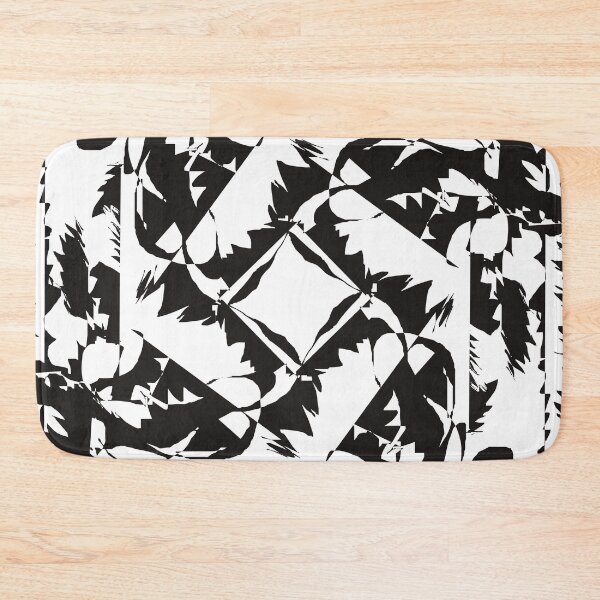 Item preview, Black and White Fancy Square Pattern designed and sold by Jessielee72.