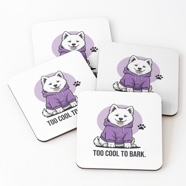 Item preview, Too Cool to Bark – Funny Samoyed in Hoodie designed and sold by The Real Life Symphony.