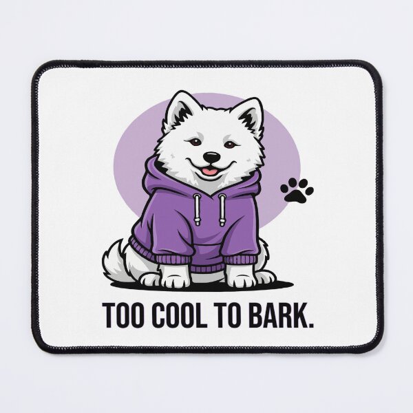 Item preview, Too Cool to Bark – Funny Samoyed in Hoodie designed and sold by The Real Life Symphony.