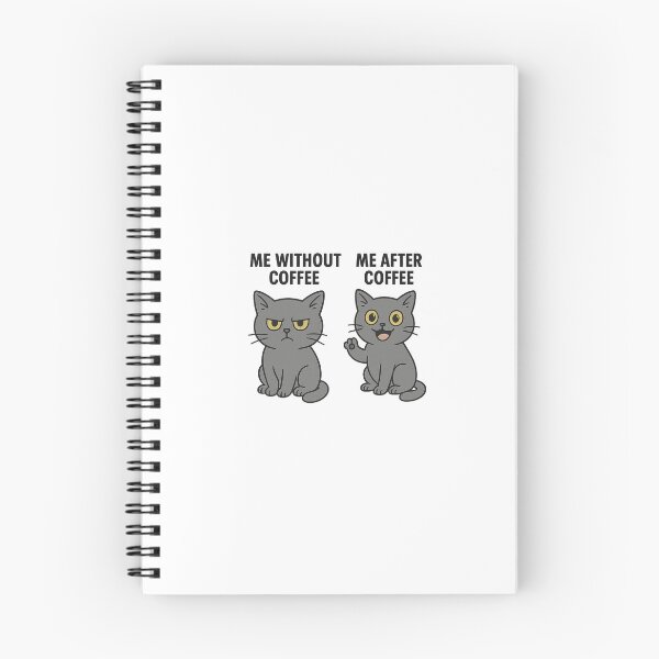 Item preview, Cat Meme: Grumpy Without Coffee designed and sold by sm-seha.