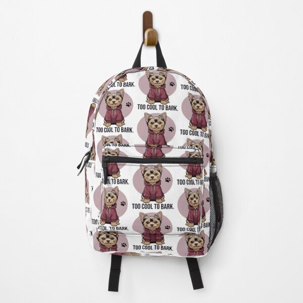 Item preview, Too Cool to Bark – Funny Yorkshire Terrier in Hoodie designed and sold by The Real Life Symphony.