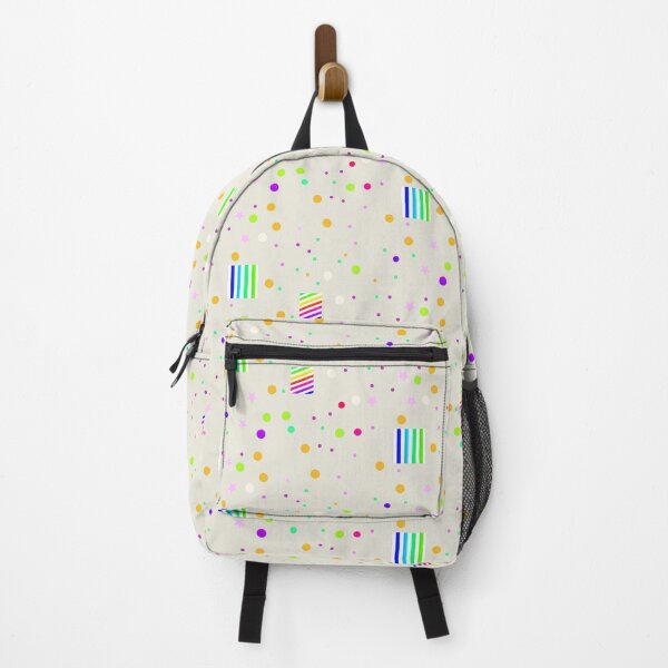 Item preview, Creative pale beige colorful dotty pattern | whitish multicolor dots stars designed and sold by lausn.
