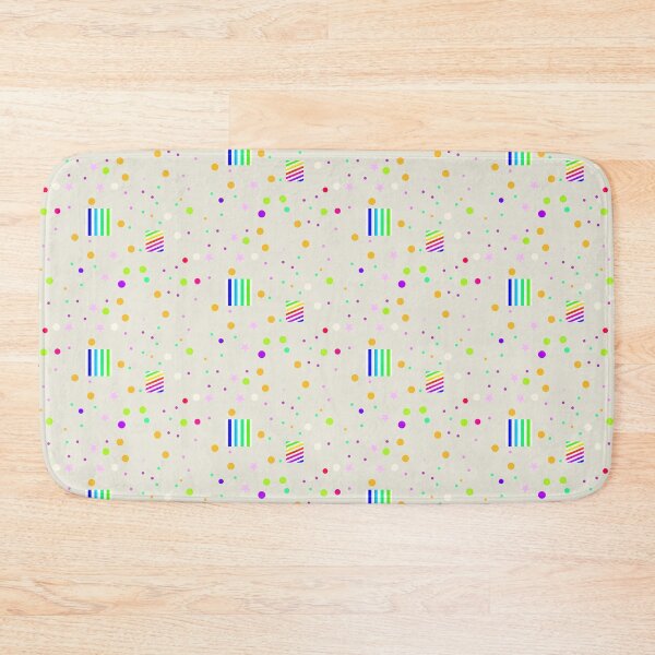 Item preview, Creative pale beige colorful dotty pattern | whitish multicolor dots stars designed and sold by lausn.