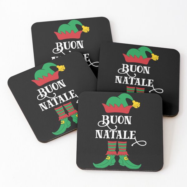 Item preview, Buon Natale Elf Italian Christmas Art Illustration Quote designed and sold by kayvaickusk.