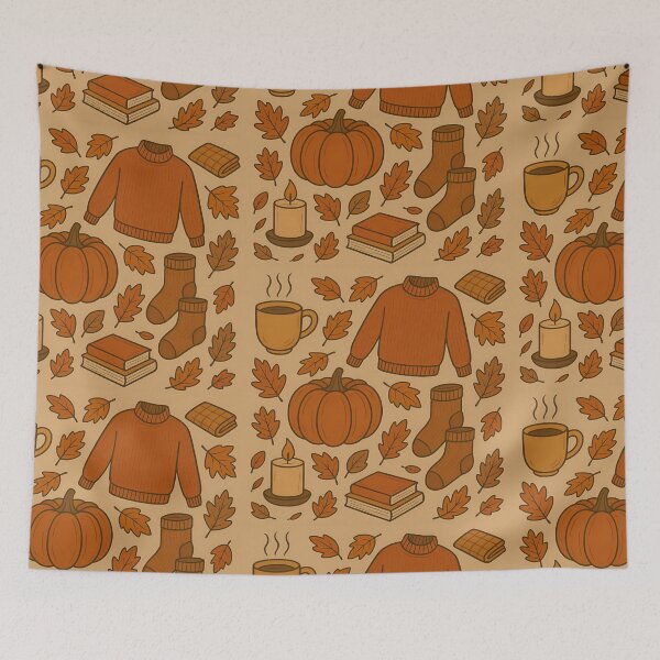 Item preview, Cozy Retro Autumn Pattern designed and sold by BloomOfDesign.