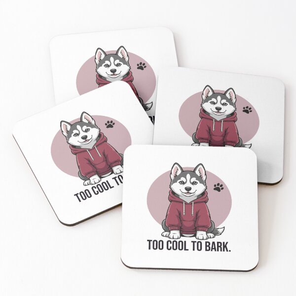 Item preview, Too Cool to Bark – Funny Siberian Husky in Hoodie designed and sold by The Real Life Symphony.