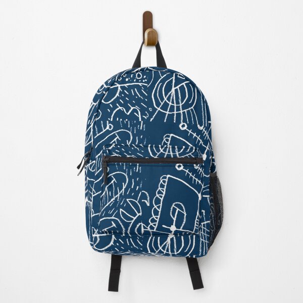 Item preview, Striking Blue-Teal lined abstract, good pattern maker designed and sold by SapienSwag.