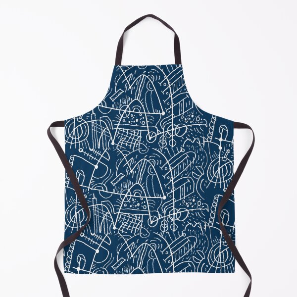 Item preview, Striking Blue-Teal lined abstract, good pattern maker designed and sold by SapienSwag.
