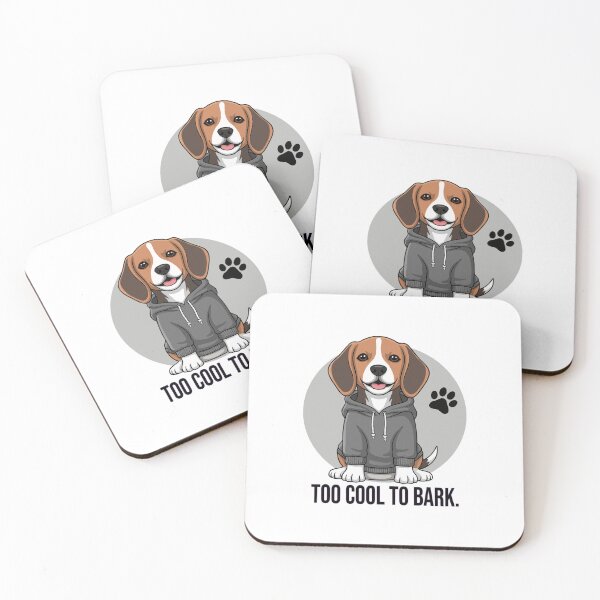 Item preview, Too Cool to Bark – Funny Beagle in Hoodie designed and sold by The Real Life Symphony.