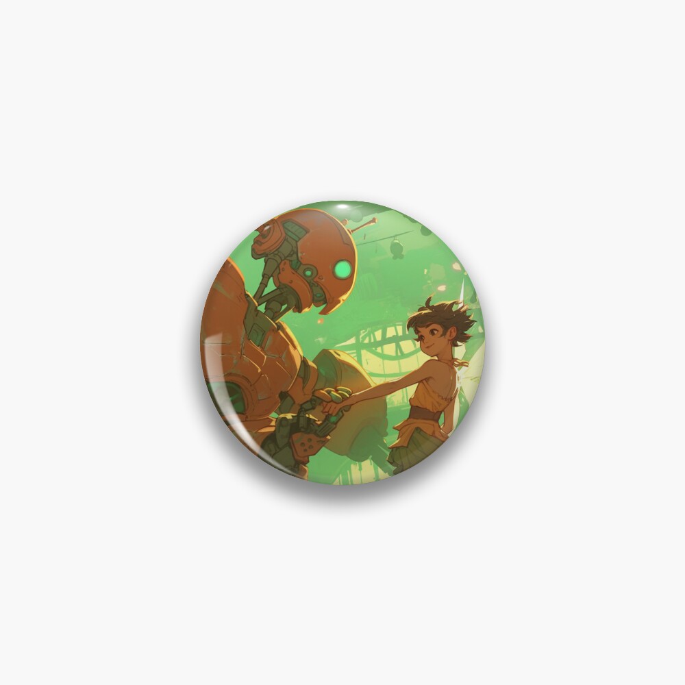 Item preview, Pin designed and sold by ChatterMonkeyAI.