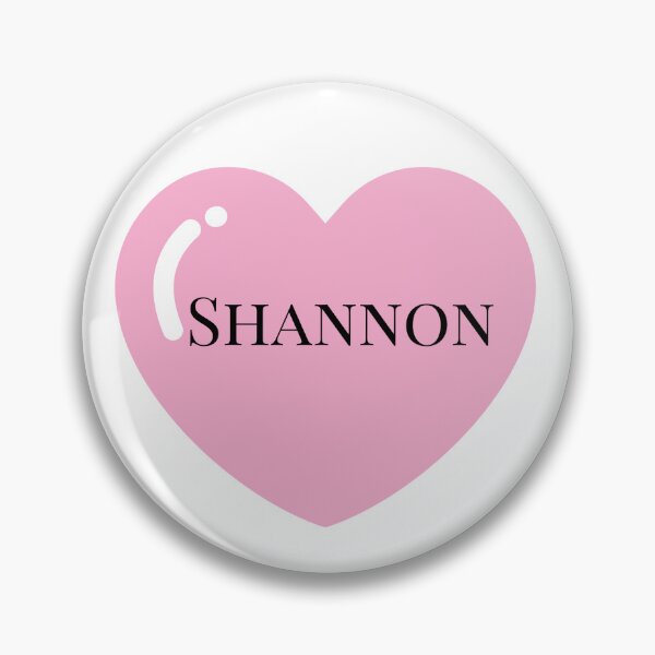 Item preview, Shannon name with Pink Heart  designed and sold by Monika Howarth.
