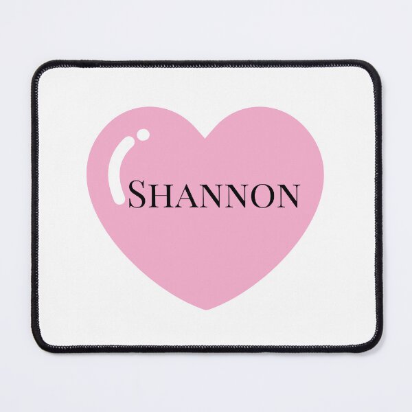 Item preview, Shannon name with Pink Heart designed and sold by Monika Howarth.