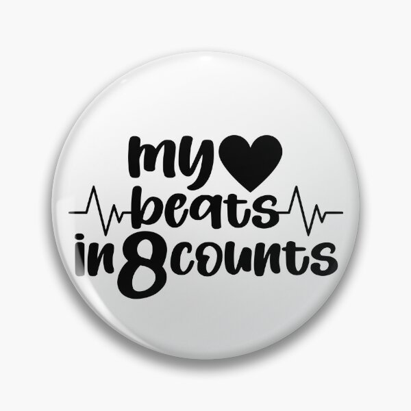 Item preview, My Heart Beats In 8 Counts designed and sold by FloraliteCo.