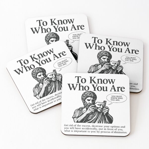 Item preview, Stoic Wisdom – Know Who You Are designed and sold by -DEEWOLF-.