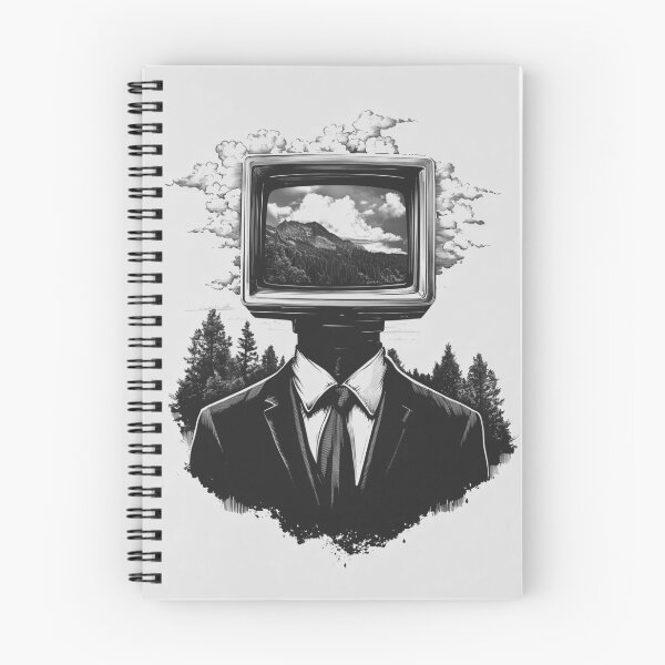 Item preview, Get Outside - Surreal TV Head – Nature Landscape in Retro Screen Artwork designed and sold by EternalThreadz.
