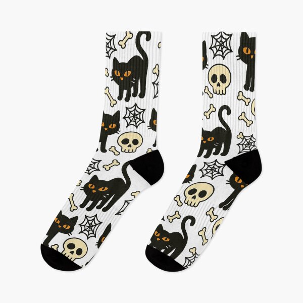 Item preview, Halloween Black Cats & Spooky Pattern Design designed and sold by SnapLabDesigns.