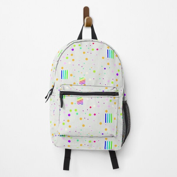 Item preview, Creative pale pastel green colorful playful pattern | whitish soft green multicolor dots stars designed and sold by lausn.