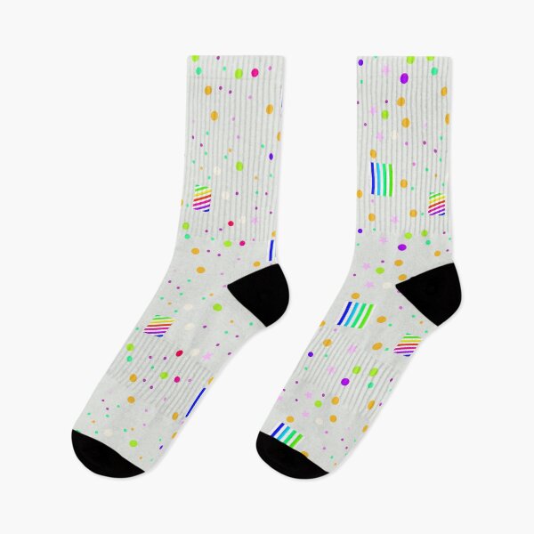Item preview, Creative pale pastel green colorful playful pattern | whitish soft green multicolor dots stars designed and sold by lausn.