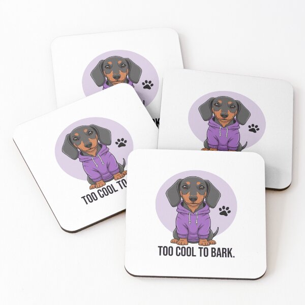 Item preview, Too Cool to Bark – Funny Dachshund in Hoodie designed and sold by The Real Life Symphony.