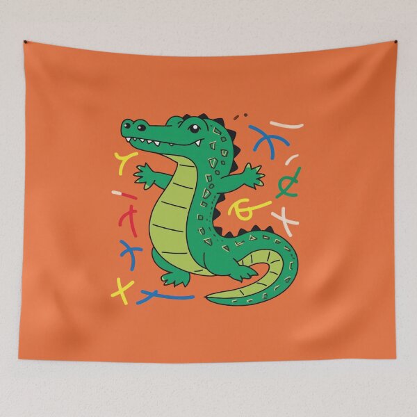 Item preview, Cute Cartoon Alligator Design designed and sold by NewAspect.