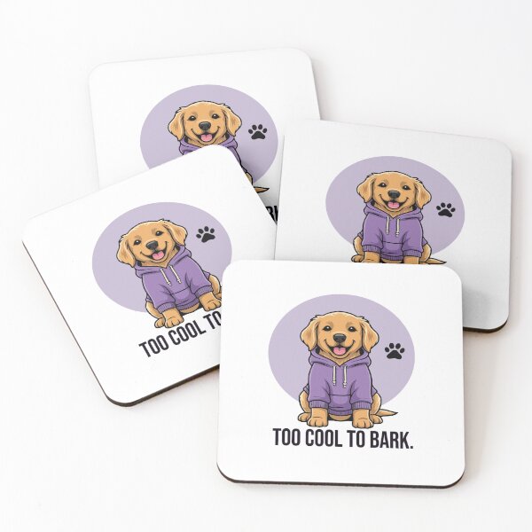 Item preview, Too Cool to Bark – Funny Golden Retriever in Hoodie designed and sold by The Real Life Symphony.