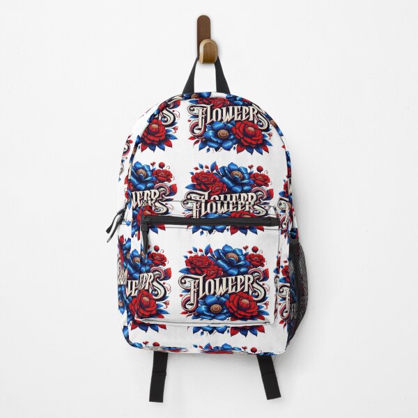 Item preview, Flowers – Royal Red & Blue Bloom Design designed and sold by El Hassan El omari.