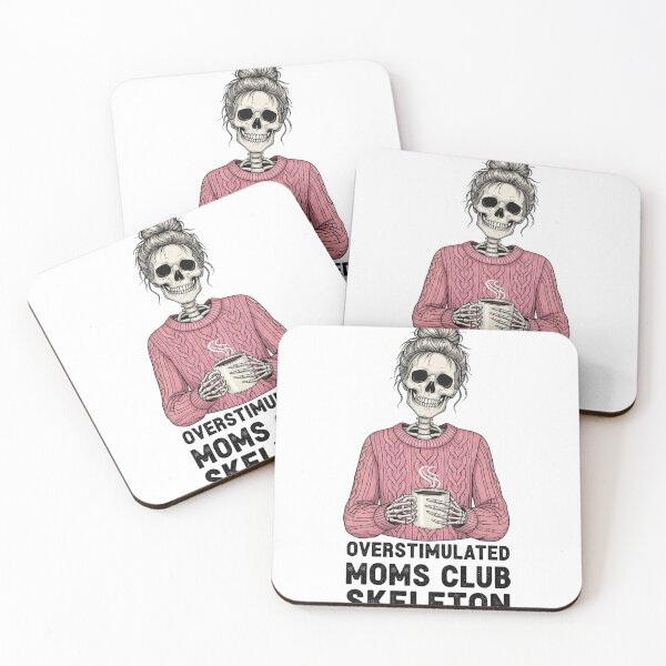 Item preview, Overstimulated Moms Club Skeleton - The Ultimate Mom Life Vibe designed and sold by MinimalMyth.