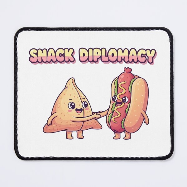 Item preview, Diplomacy Of Hotdog and Samosa designed and sold by NiluDigiStudio.