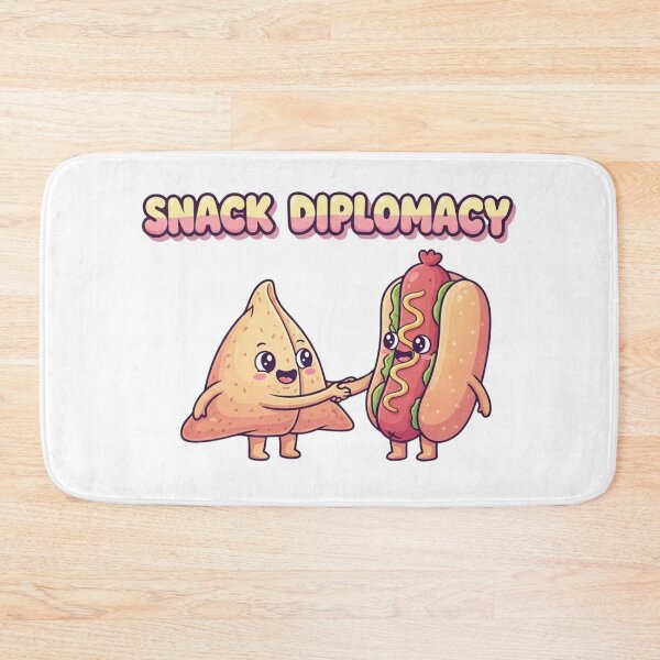 Item preview, Diplomacy Of Hotdog and Samosa designed and sold by NiluDigiStudio.