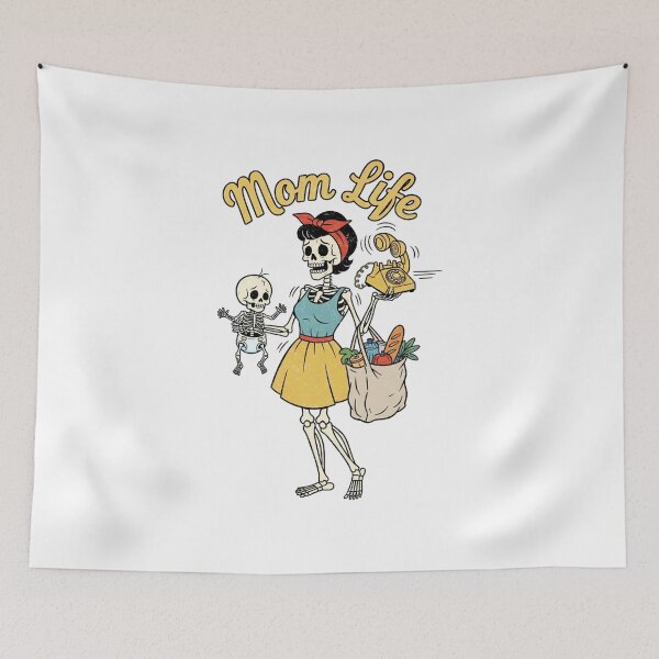 Item preview, Overstimulated Moms Club Skeleton - The Ultimate Mom Life Vibe designed and sold by MinimalMyth.