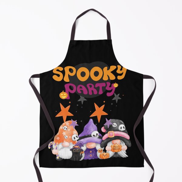 Item preview, three Halloween gnomes with a kitten invite you to a party designed and sold by DżodżoJoy.