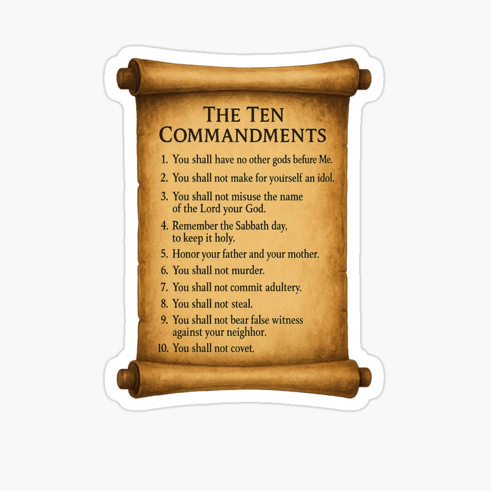 The ten commandments Photographic Print
