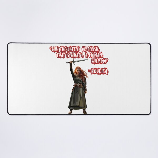 Item preview, Boudica Quote, "I Will Win the Battle or I Will Perish" as a Woman, Resist, Inspiring, Feminist Quote designed and sold by Kristi Brooks.