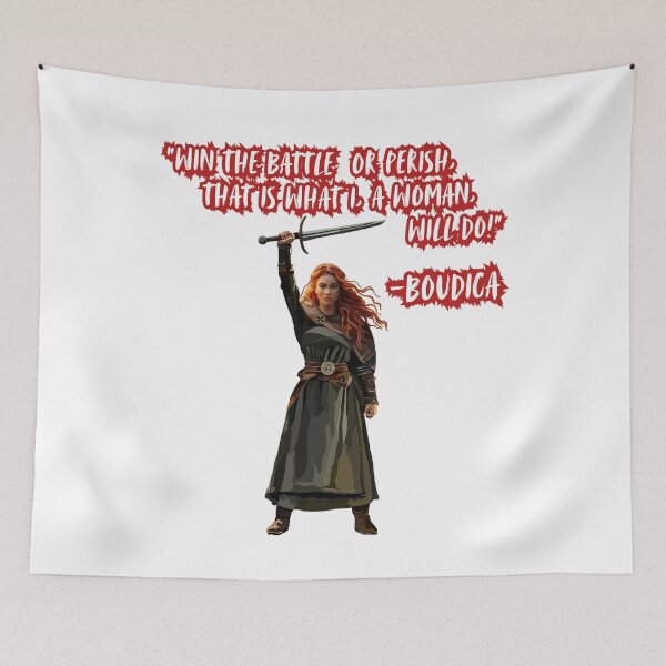 Item preview, Boudica Quote, "I Will Win the Battle or I Will Perish" as a Woman, Resist, Inspiring, Feminist Quote designed and sold by Kristi Brooks.