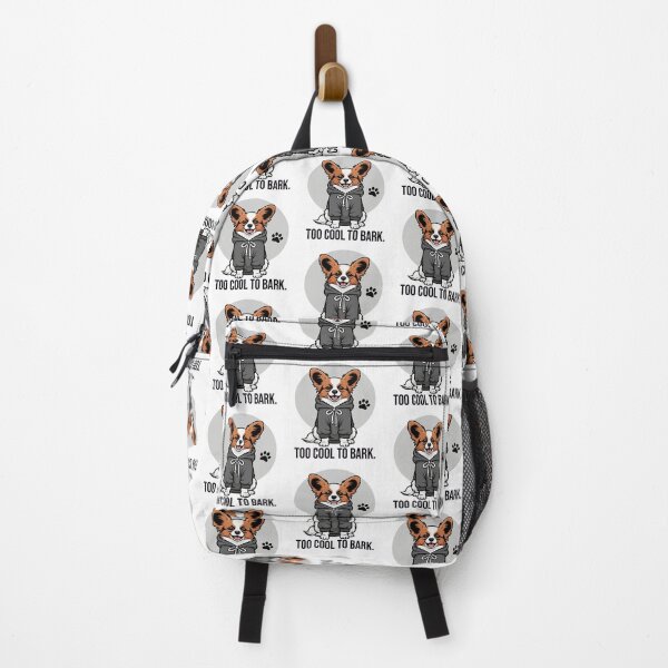 Item preview, Too Cool to Bark – Funny Papillon in Hoodie designed and sold by The Real Life Symphony.