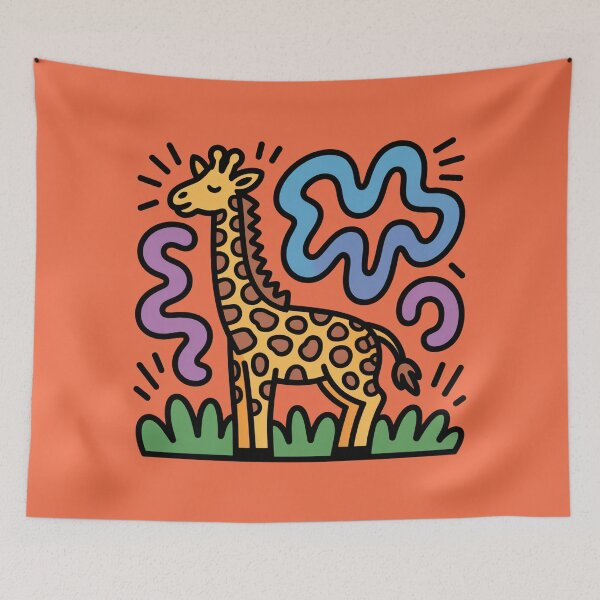 Item preview, Playful Pop Art Giraffe Design designed and sold by NewAspect.